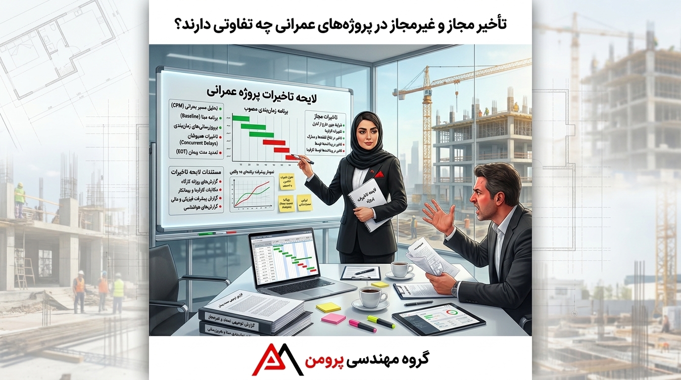 تاخیرات مجاز و غیر مجاز در پروژه های عمرانی