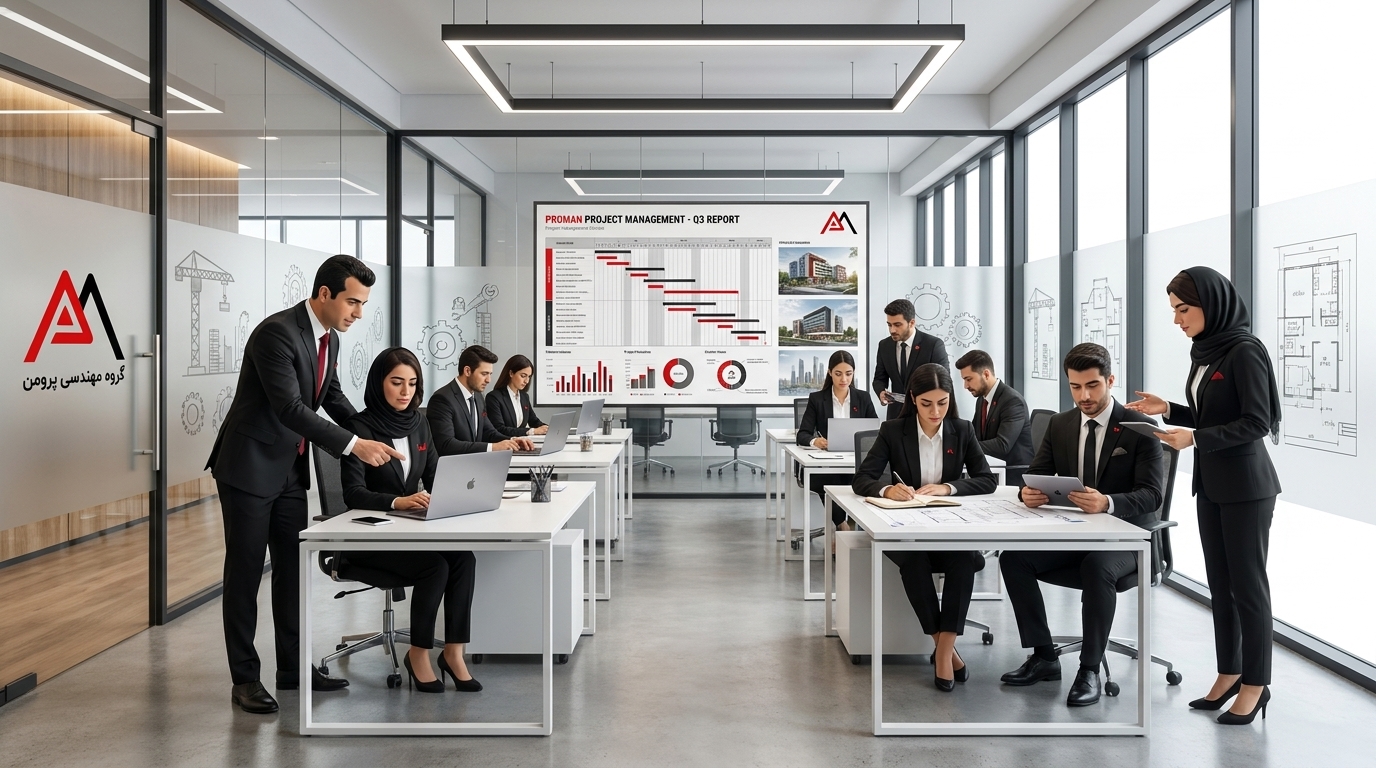 مراحل تهیه لایحه تاخیرات  گروه مهندسی پرومن
